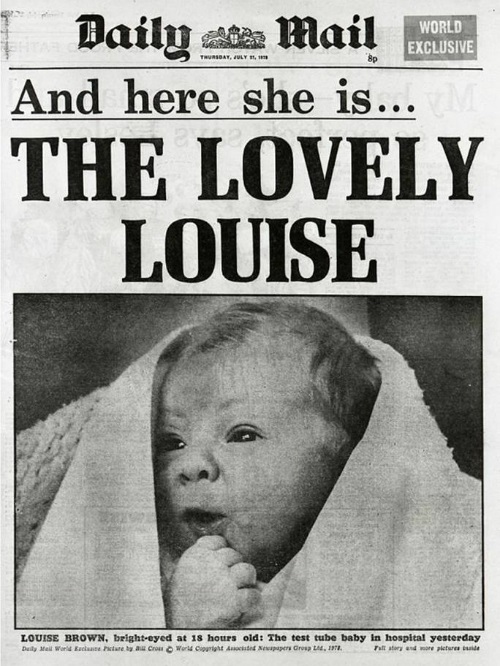 1978, bé gái được thụ tinh trong ống nghiệm đã ra đời ở Anh